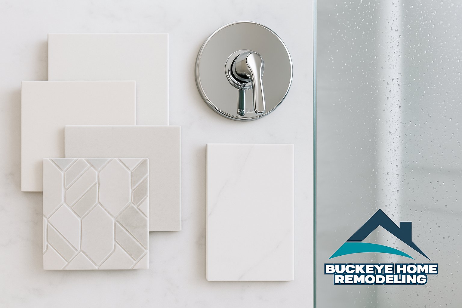 Glass and Tile walk-in shower installation in Buckeye AZ